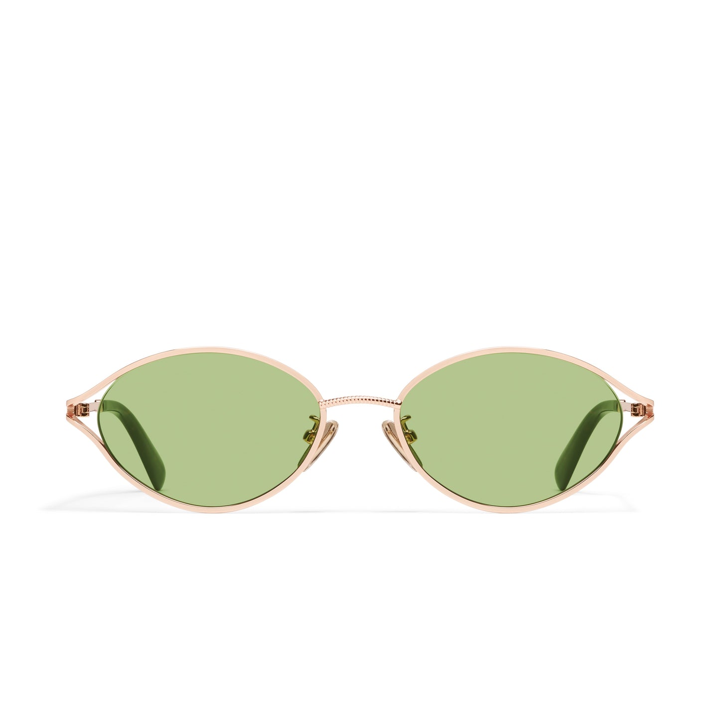 QUAY You Wish Sunglasses - Rose Gold/Pistachio