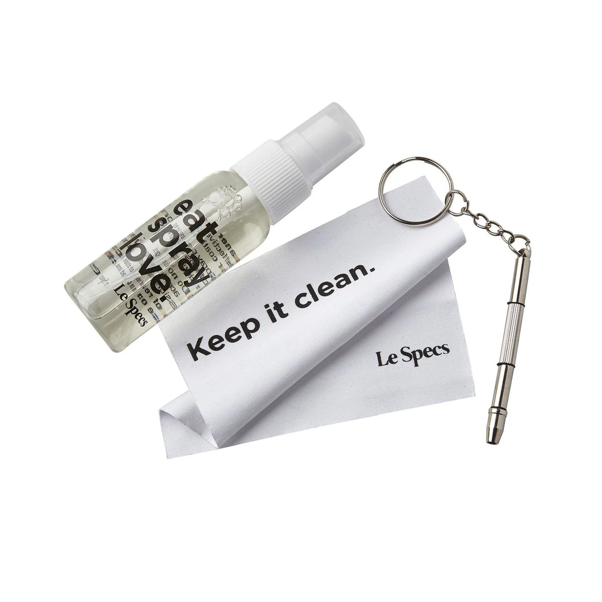 Le Specs Cleaning Kit | Spray, Cloth & Tool