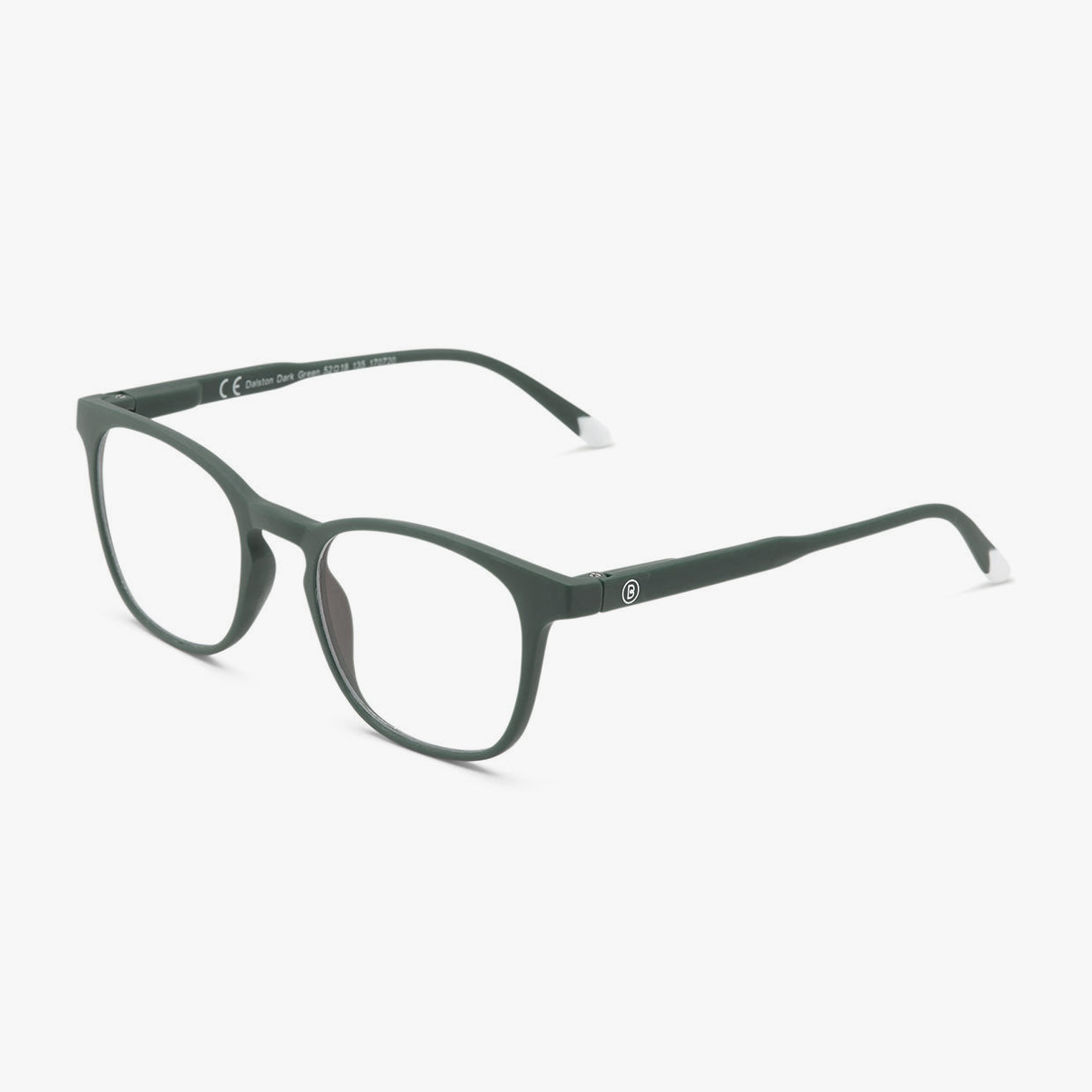 BARNER Dalston - Matte Dark Green Blue Light Reading Glasses