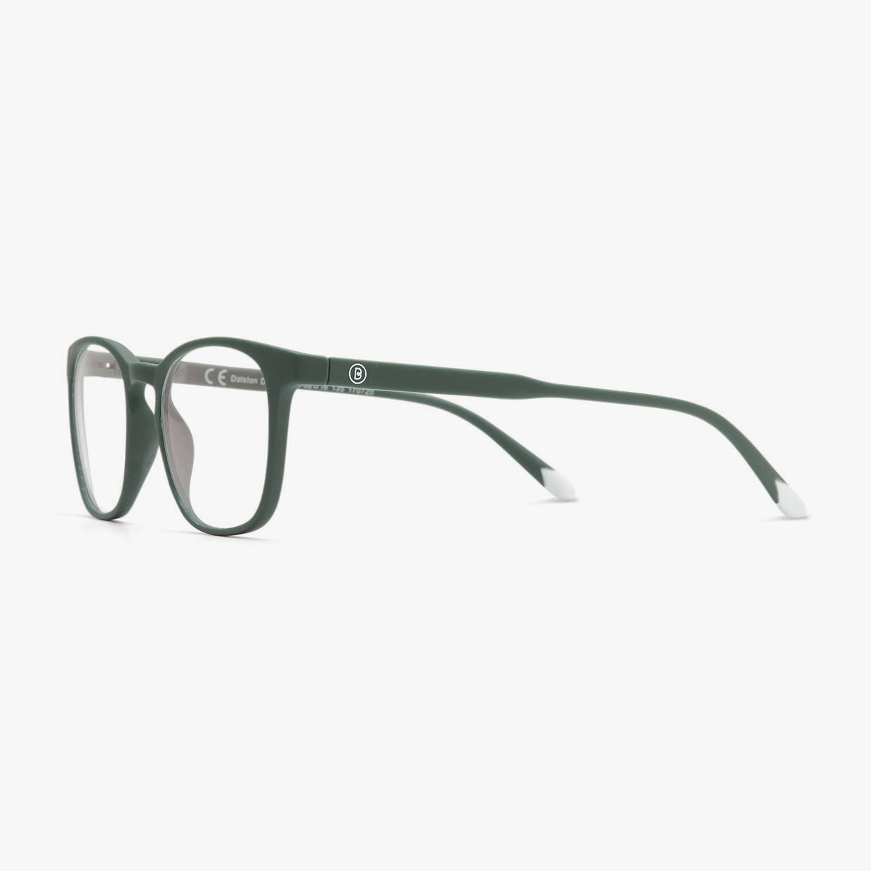 BARNER Dalston - Matte Dark Green Blue Light Reading Glasses