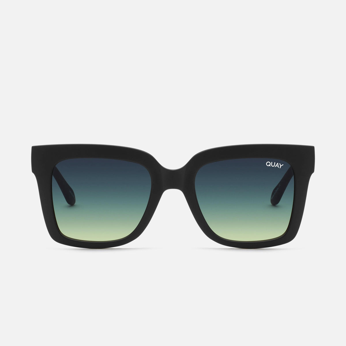 QUAY Icy Sunglasses - Matte Black/Smoke Green – PRESENCE Paris display picture 1