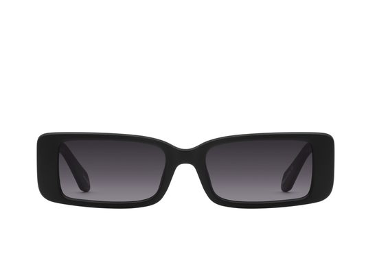 QUAY Art School Sunglasses - Matte Black/Smoke