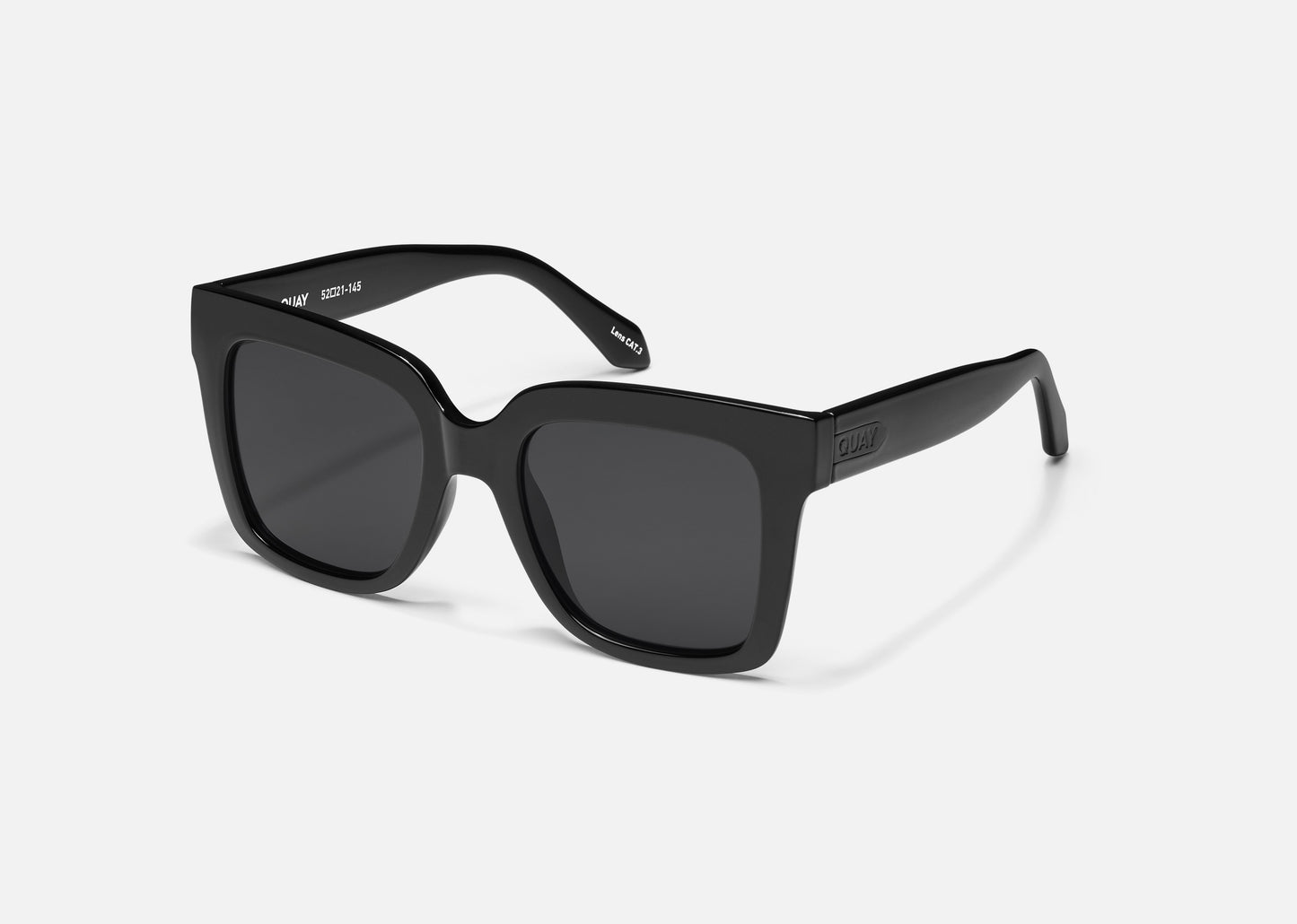 QUAY Icy Sunglasses - Black/Black
