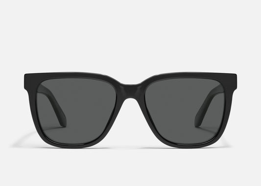 QUAY Wired Large Sunglasses - Black/Smoke