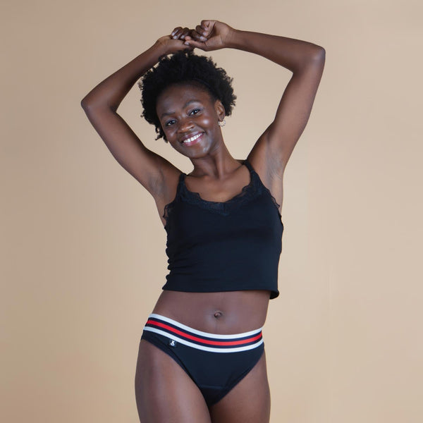 XULA Eco Period Underwear | Emma Rubi Panty + Moderate Flow Pad Pack