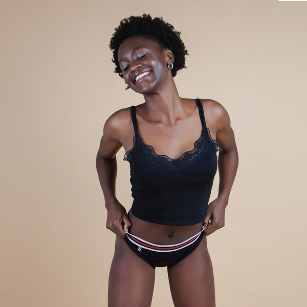 XULA Eco Period Underwear | Emma Rubi Panty + Moderate Flow Pad Pack