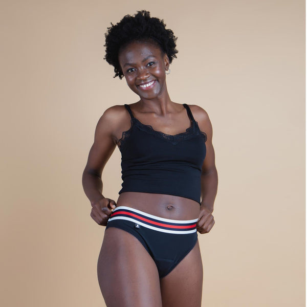 XULA Eco Period Underwear | Emma Rubi Panty + Moderate Flow Pad Pack