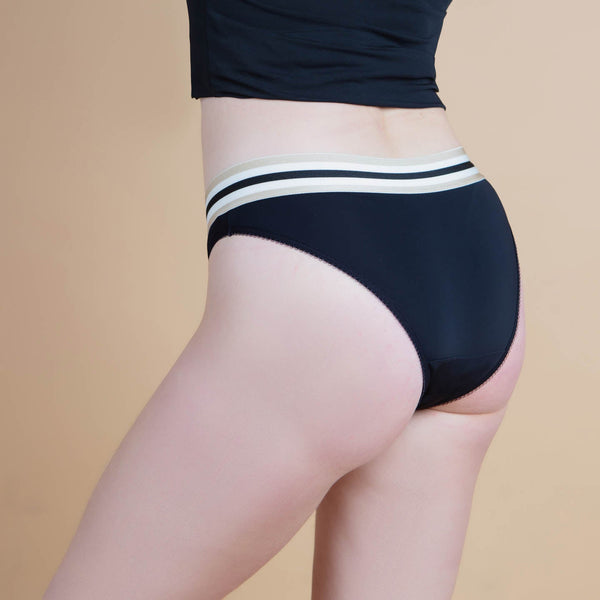 XULA Eco Period Underwear | Emma Gold Panty + Moderate Flow Pad Pack