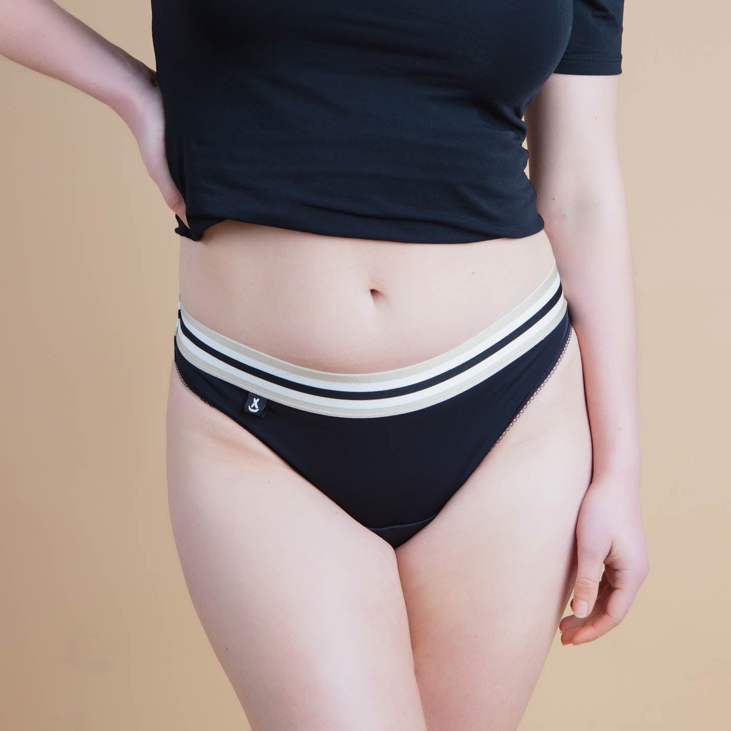 XULA Eco Period Underwear | Emma Gold Panty + Moderate Flow Pad Pack