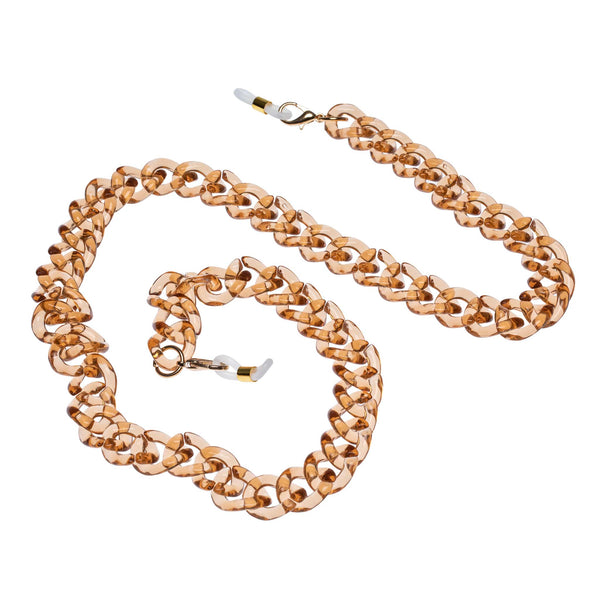 The Book Club Chunky Eyewear/Mask Chain - Tan