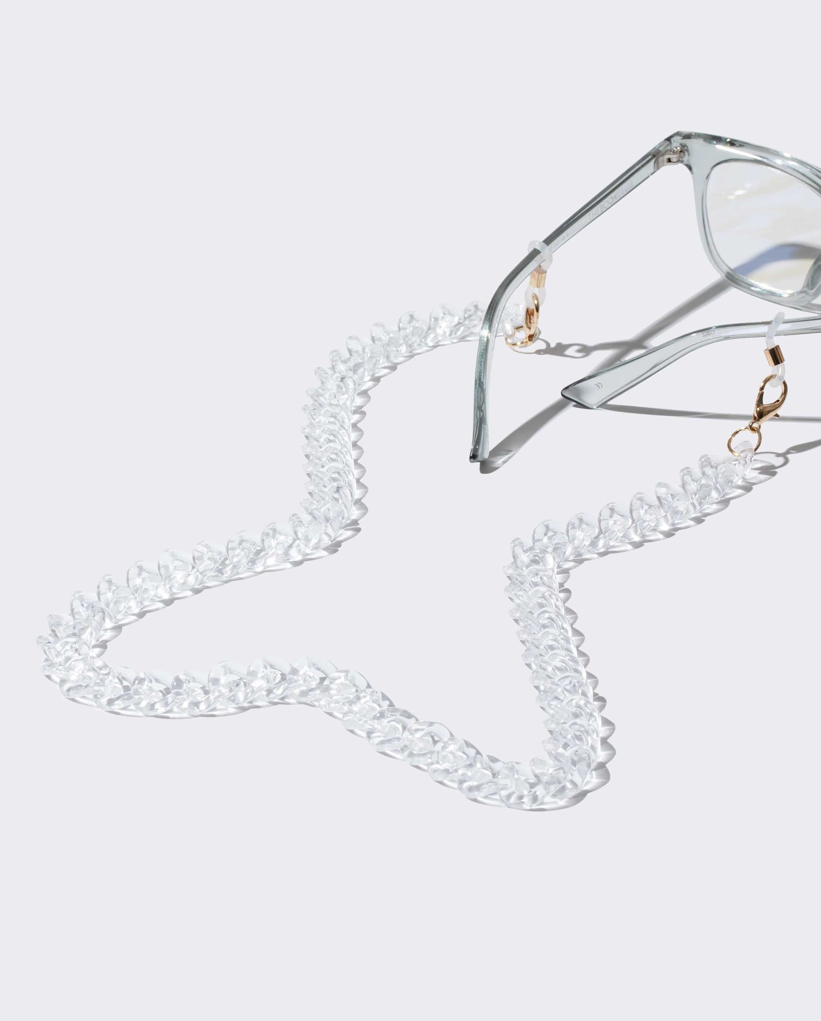 The Book Club Chunky Eyewear/Mask Chain - Clear