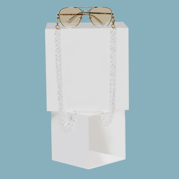 The Book Club Chunky Eyewear/Mask Chain - Clear