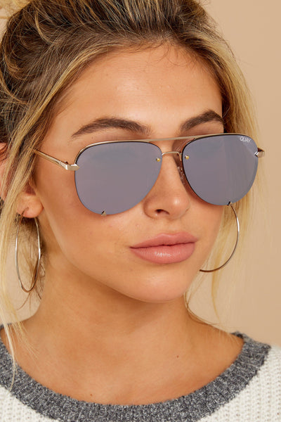 QUAY AUSTRALIA - HIGH KEY RIMLESS gold/lilac - PRESENCE Paris