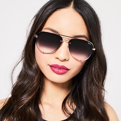 QUAY AUSTRALIA Malaysia HIGH KEY RIMLESS gold black fade
