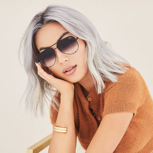 Quay australia high key mini 57mm aviator sunglasses 2025