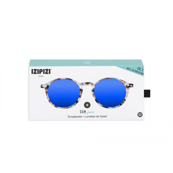 IZIPIZI #D SUN JUNIOR (Children 5-10 Years) Blue Tortoise Mirror Sunglasses