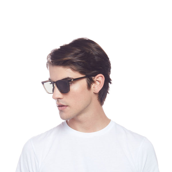 LE SPECS Bad Medicine Alt Fit Modern Rectangle Sunglasses - Olive | PresenceConcept.com