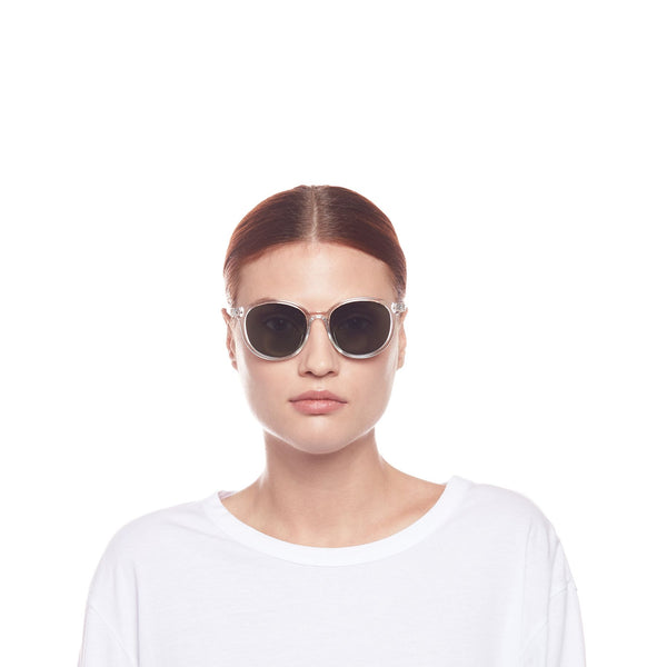 LE SPECS Equinoctial Alt Fit Round Sunglasses - Clear Polarized  | PresenceConcept.com