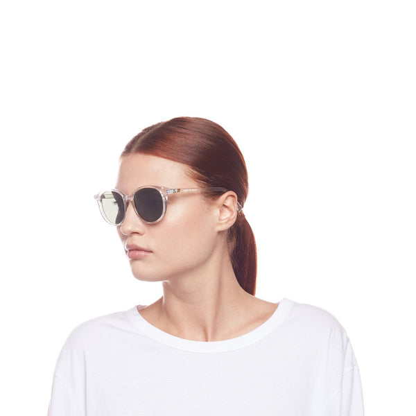 LE SPECS Equinoctial Alt Fit Round Sunglasses - Clear Polarized  | PresenceConcept.com