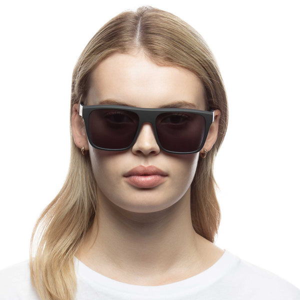 LE SPECS ARISTOPLASTIC Matte Black Sunglasses | PresenceConcept.com