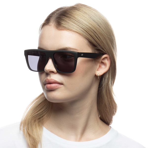 LE SPECS ARISTOPLASTIC Matte Black Sunglasses | PresenceConcept.com