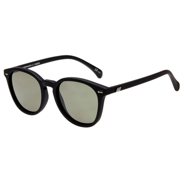 LE SPECS BANDWAGON Black Rubber Sunglasses | PresenceConcept.com