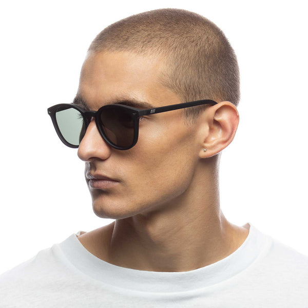 LE SPECS BANDWAGON Black Rubber Sunglasses | PresenceConcept.com