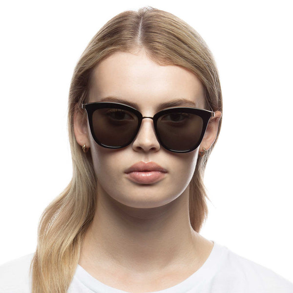 LE SPECS CALIENTE Black Gold Sunglasses | PresenceConcept.com