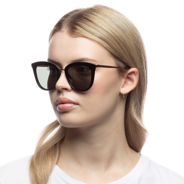 LE SPECS CALIENTE Black Gold Sunglasses | PresenceConcept.com