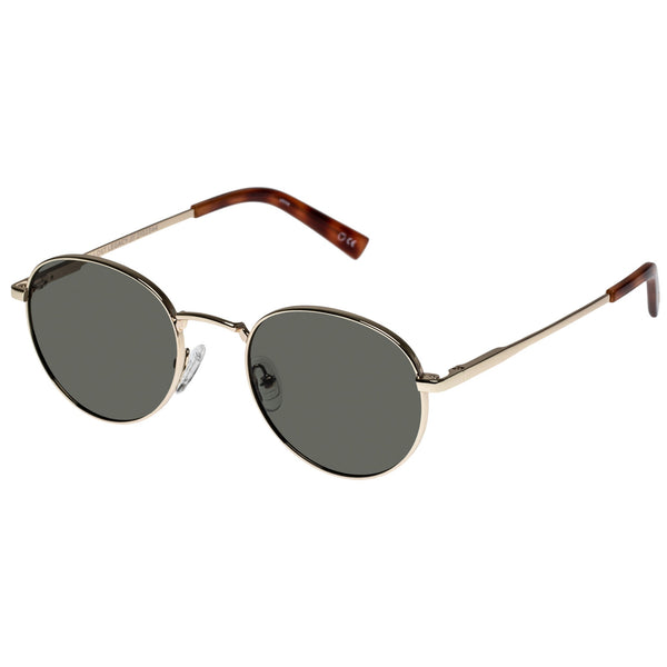LE SPECS LOST LEGACY Gold Green Mono Sunglasses | PresenceConcept.com