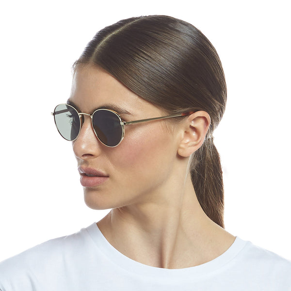 LE SPECS LOST LEGACY Gold Green Mono Sunglasses | PresenceConcept.com