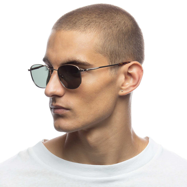 LE SPECS NEPTUNE DEUX Gold Polarized Sunglasses | PresenceConcept.com