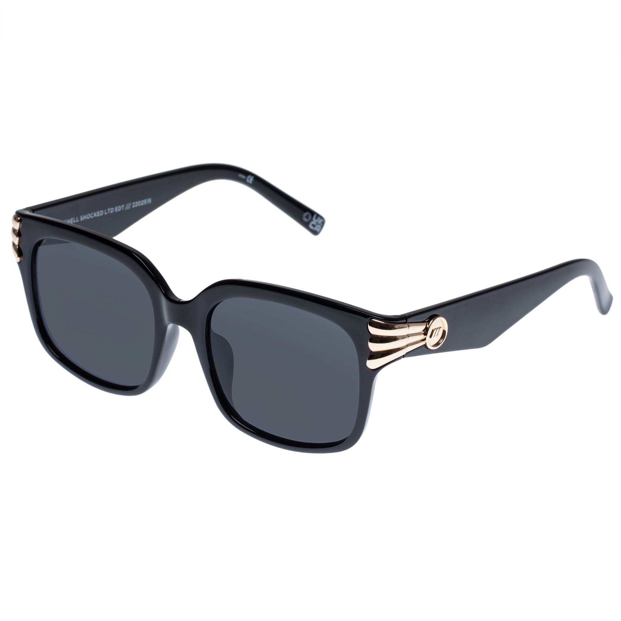 LE SPECS SHELL SHOCKED Black Sunglasses | PresenceConcept.com