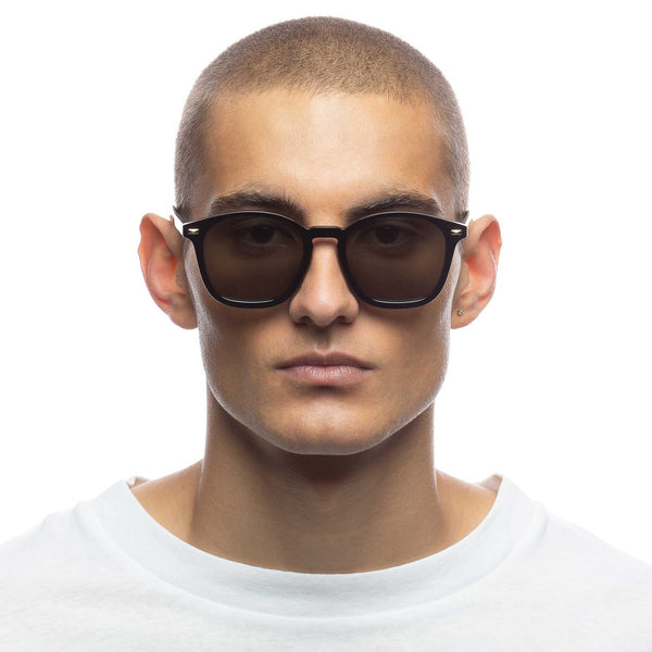 LE SPECS SIMPLASTIC Black (Le Sustain Collection) Sunglasses | PresenceConcept.com