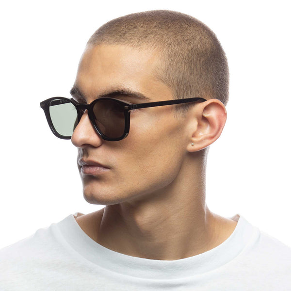 LE SPECS SIMPLASTIC Black (Le Sustain Collection) Sunglasses | PresenceConcept.com
