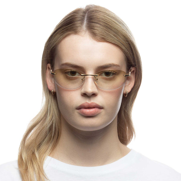 LE SPECS SLINKY Gold Sunglasses | PresenceConcept.com