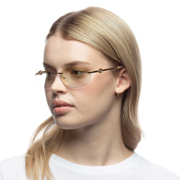 LE SPECS SLINKY Gold Sunglasses | PresenceConcept.com