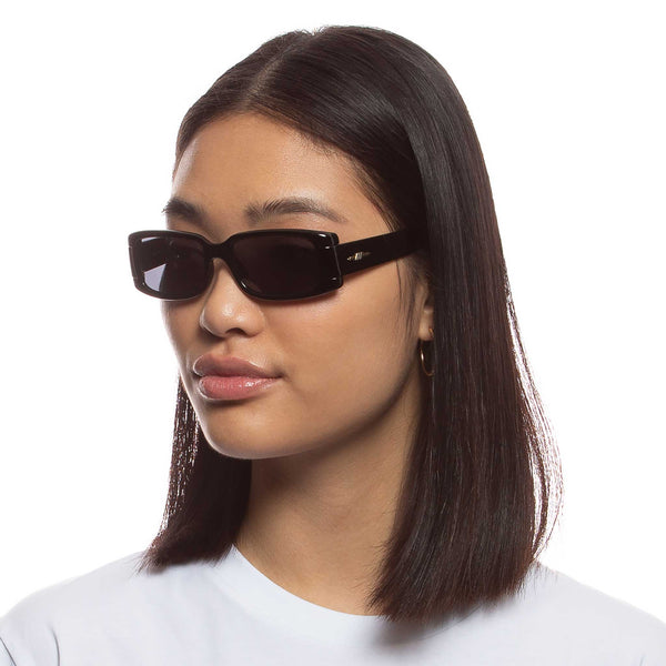 LE SPECS SO INTO YOU Black Sunglasses | PresenceConcept.com