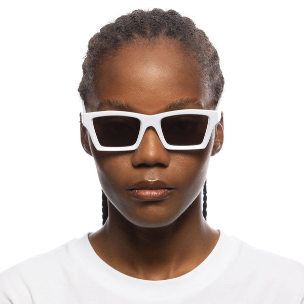 LE SPECS SOMETHING White Sunglasses | PresenceConcept.com