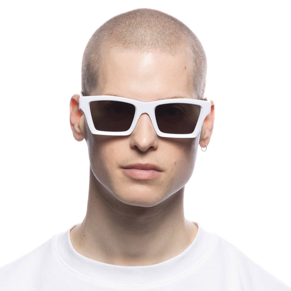 LE SPECS SOMETHING White Sunglasses | PresenceConcept.com