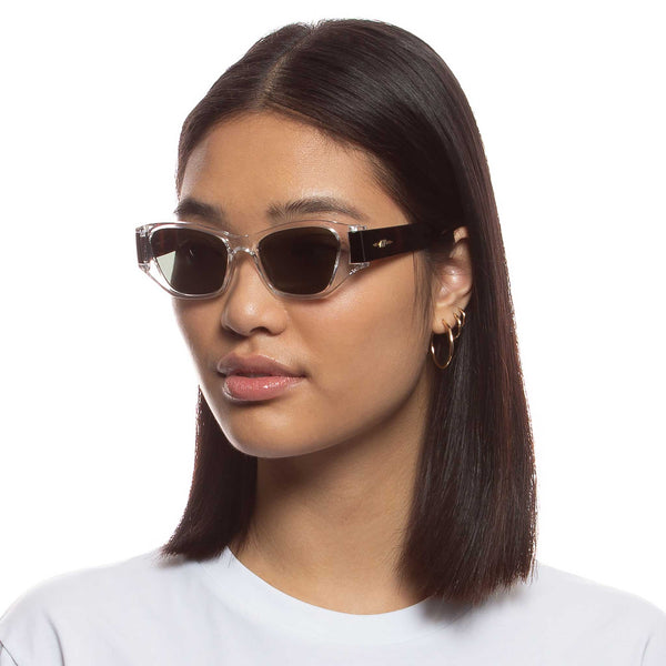 LE SPECS SWEET FANTASY Crystal Clear/Tort Sunglasses | PresenceConcept.com