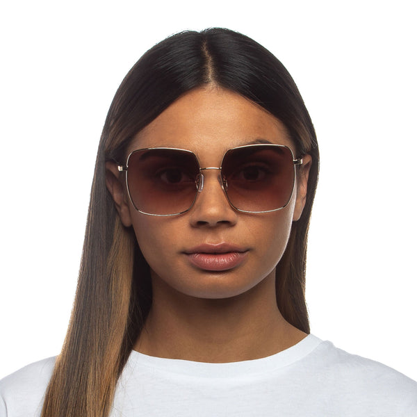 LE SPECS THE CHERISHED Gold Tan Grad Sunglasses | PresenceConcept.com