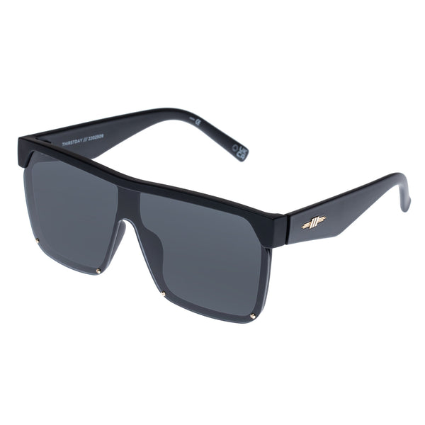 LE SPECS THIRSTDAY Matte Black Sunglasses | PresenceConcept.com