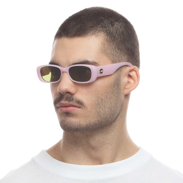 LE SPECS UNREAL QUILTED Baby Doll Pink  Sunglasses | PresenceConcept.com