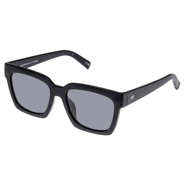 LE SPECS WEEKEND RIOT Matte Black Polarized Sunglasses | PresenceConcept.com