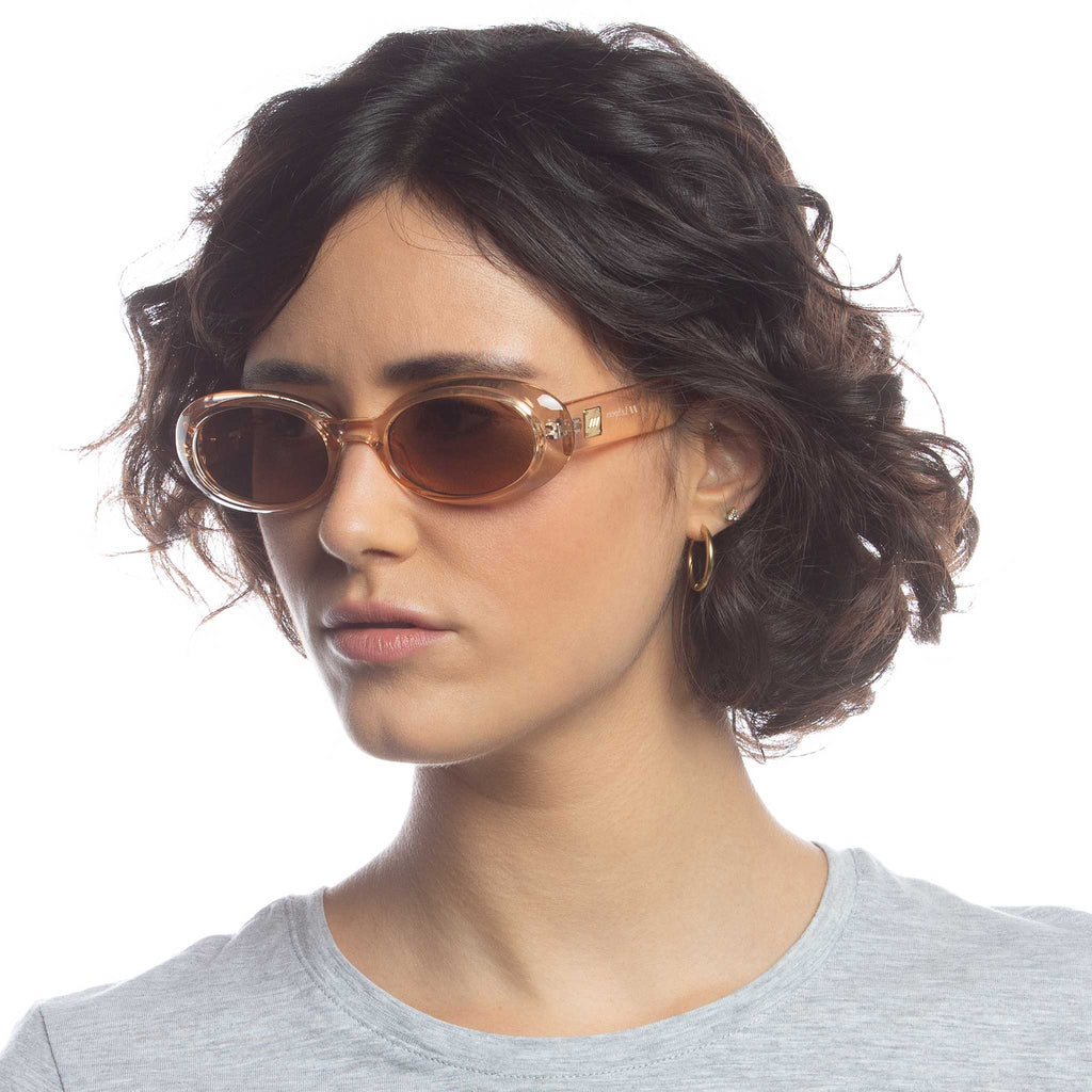 Le Specs Drizzle Limited Edition Sunglasses in Nougat