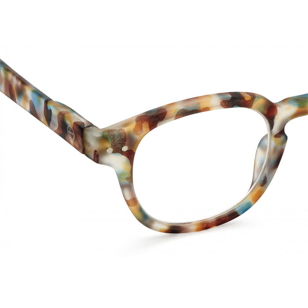 IZIPIZI #C READING Blue Tortoise Reading Glasses