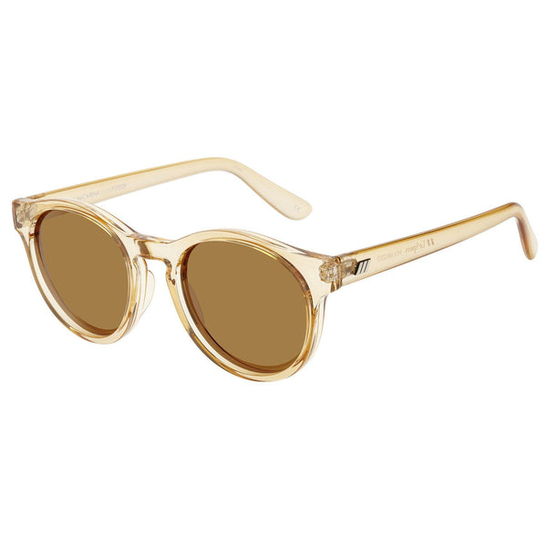 LE SPECS Hey Macarena Round Sunglasses - Blonde Polarized | PresenceConcept.com