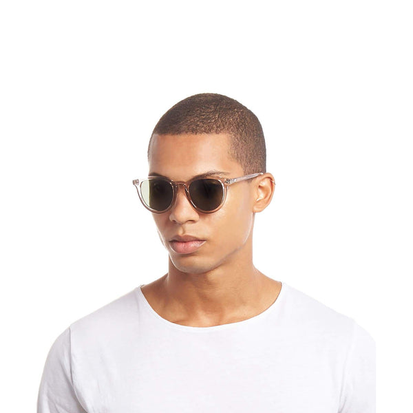 LE SPECS Fire Starter Round Sunglasses - Stone Polarized | PresenceConcept.com