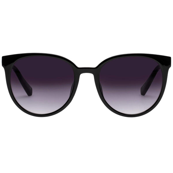LE SPECS Armada Round Sunglasses - Black | PresenceConcept.com